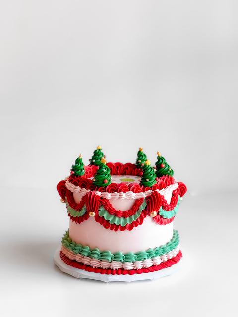 Vintage Holiday Cake