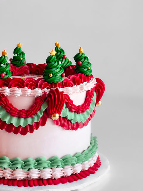 Vintage Holiday Cake